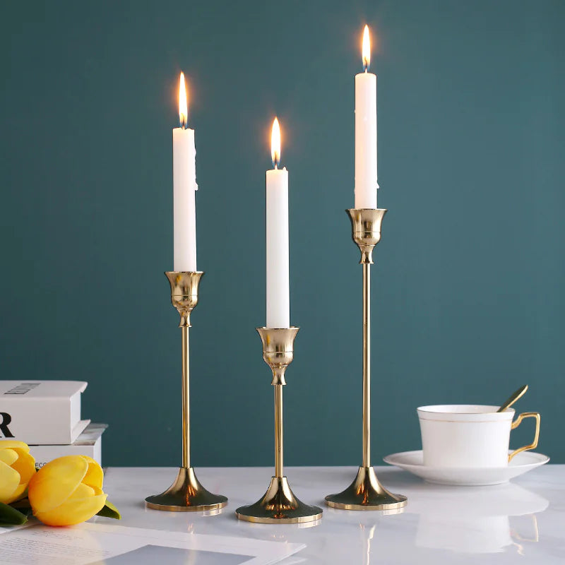 Timeless Gold Vintage Candlestick