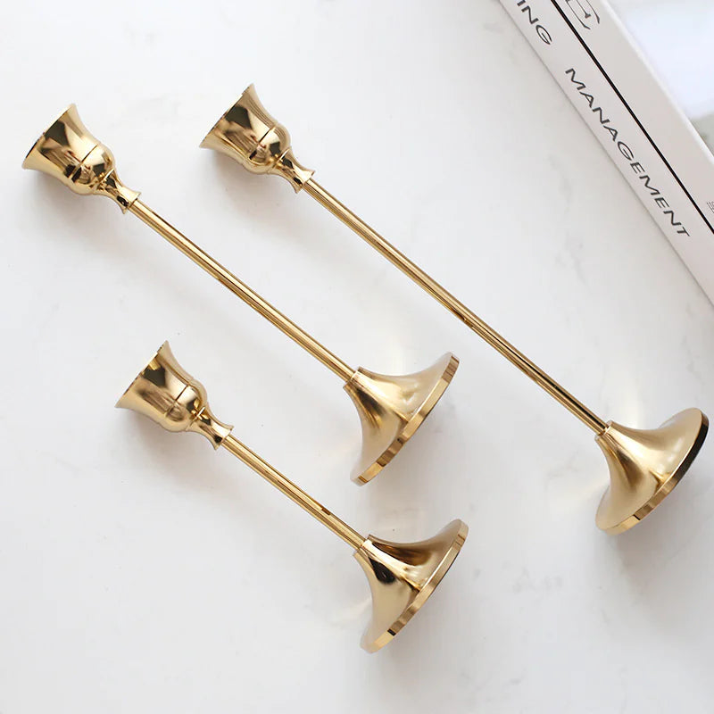 Timeless Gold Vintage Candlestick