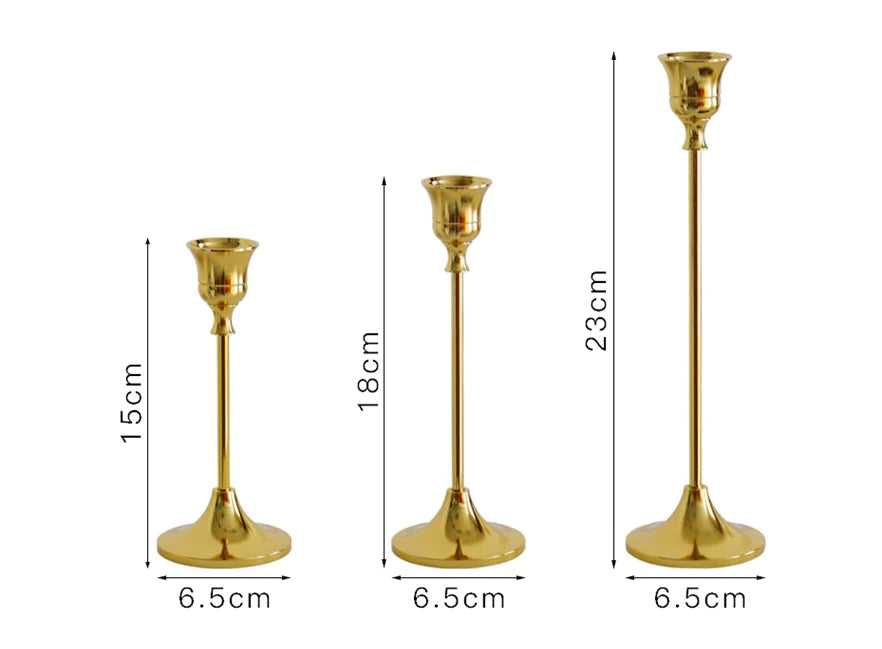Timeless Gold Vintage Candlestick